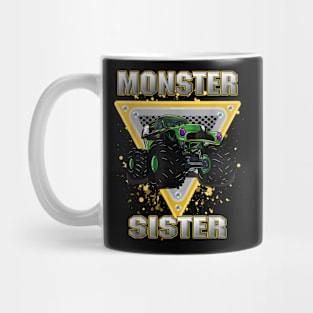 Monster Truck Sister Monster Truck Are My Jam Truck Lovers Mug